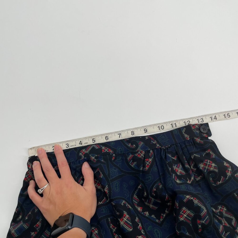 Vintage NWT Country Sophisticates by Pendleton Blue Paisley Midi Skirt Womens 10 - Picture 5 of 9
